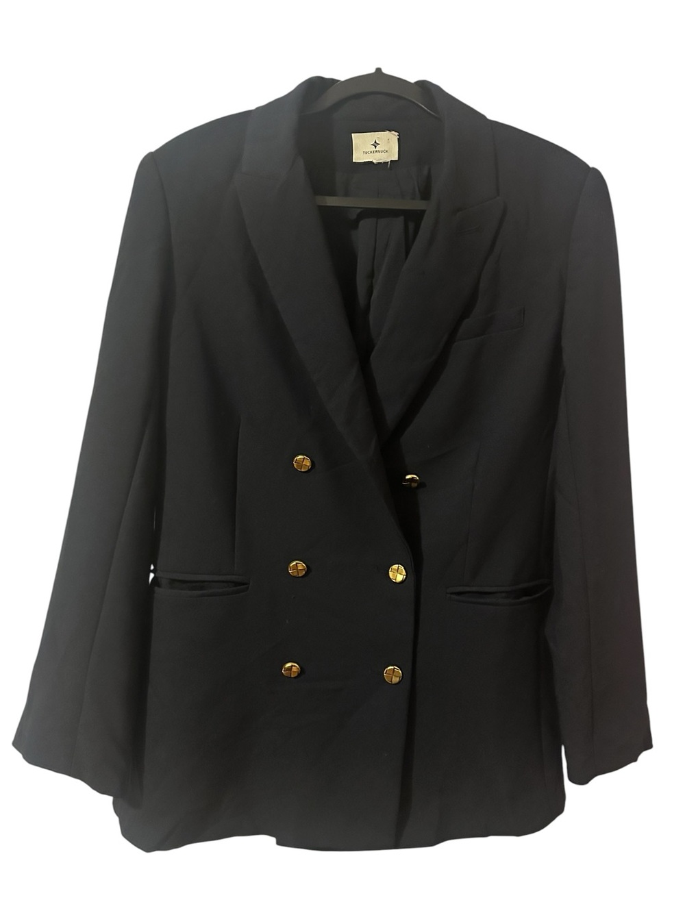 Tuckernuck Navy Double-Breasted Blazer with Gold Buttons - Picture 2 of 7